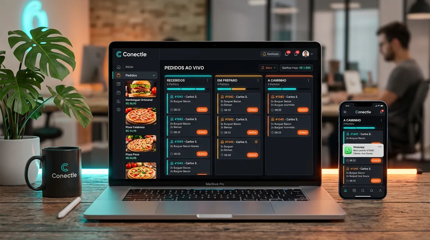 Conectle Delivery - Painel Kanban e Cardápio Digital